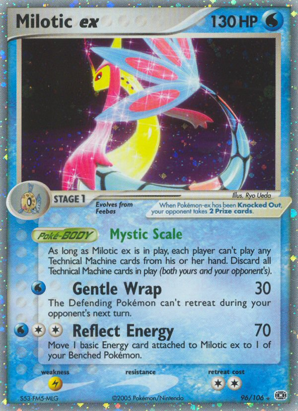 EX Emerald Holo Milotic ex #96/106